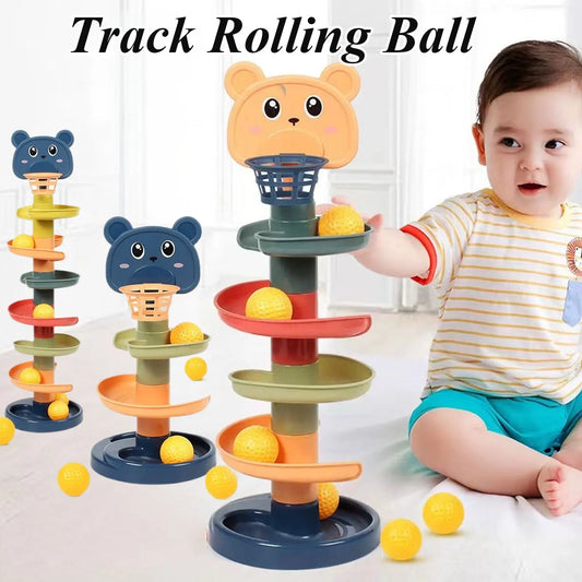 Different Layers Baby Track Rolling Ball Toy